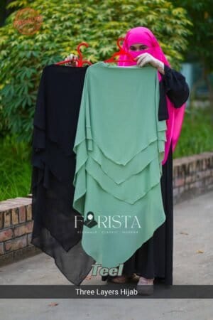 three layers hijab