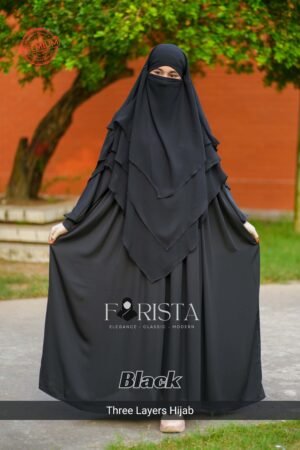 three layers hijab